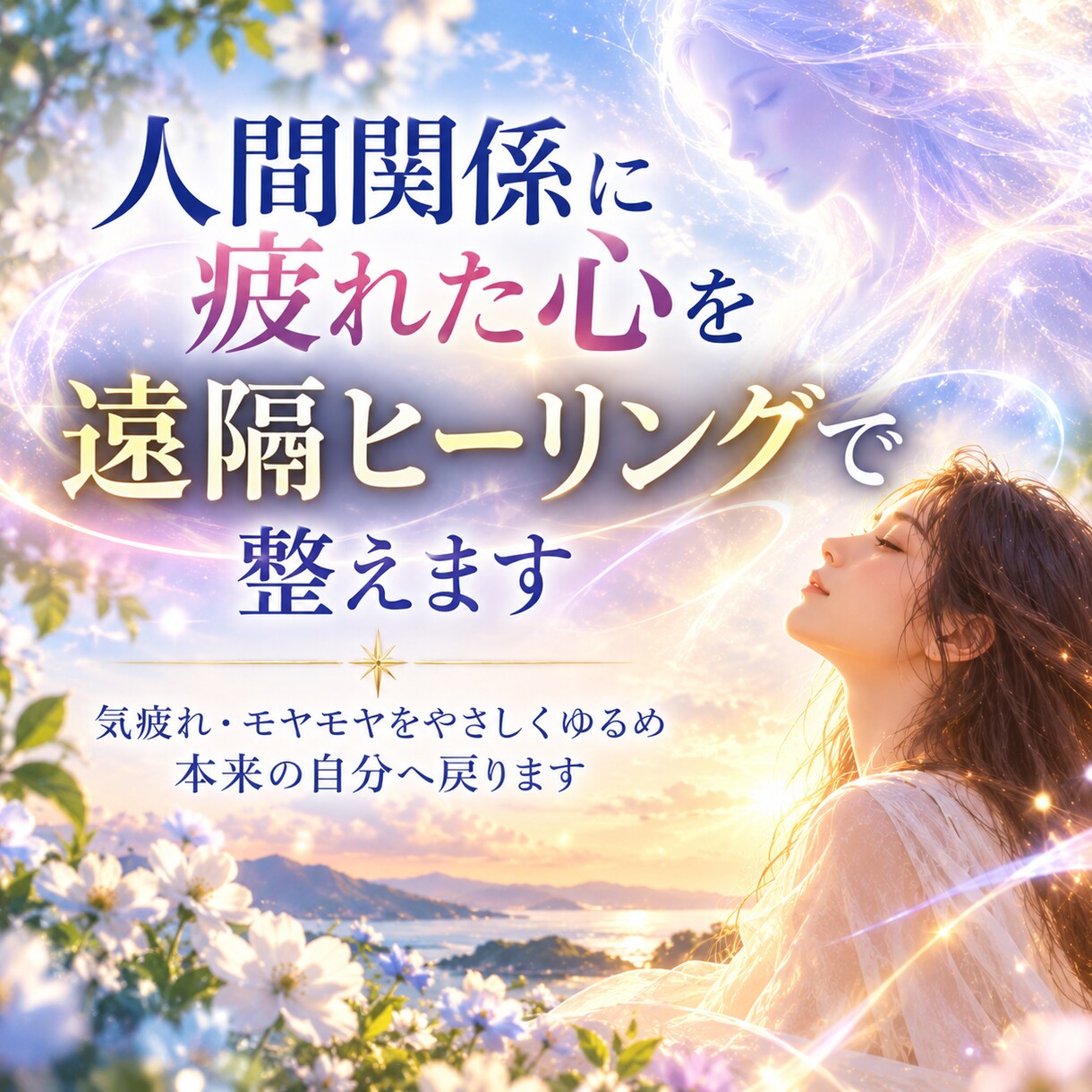 人間関係に疲れた心を遠隔ヒーリングで整えます 気疲れ・モヤモヤをやさしくゆるめ本来の自分へ戻ります イメージ1