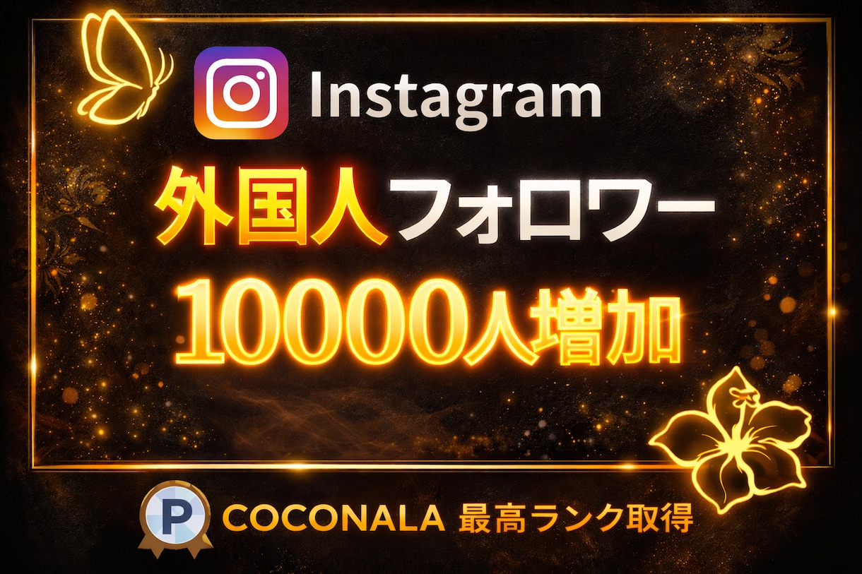 インスタのフォロワー＋10000人増やします 初出品割引！！Instagram1万人増加！振り分け可能！ イメージ1