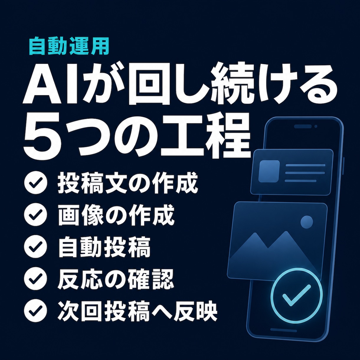 Instagram静止画を毎日自動投稿します 画像3枚と投稿文をAIが毎日作成して休まず自動投稿 イメージ3