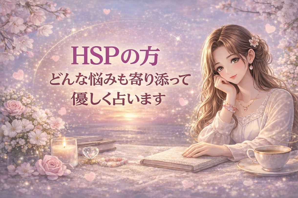 繊細さんHSPの方　敏感なあなたに寄り添い占います 周囲に気を遣い　自分を見失ってしまう方　本来の自分に戻る方法 イメージ1