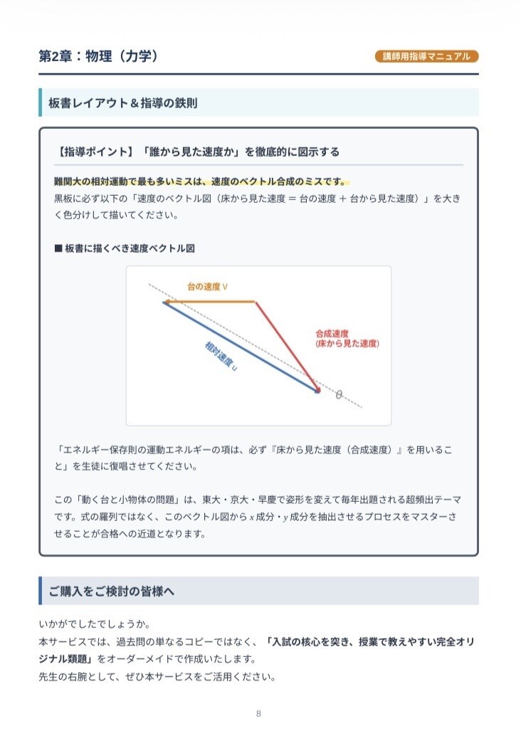 理系数学・物理の「教材＆板書案」作ります 授業準備の時間をゼロに！難関大レベルから大学数学まで完全対応 イメージ8