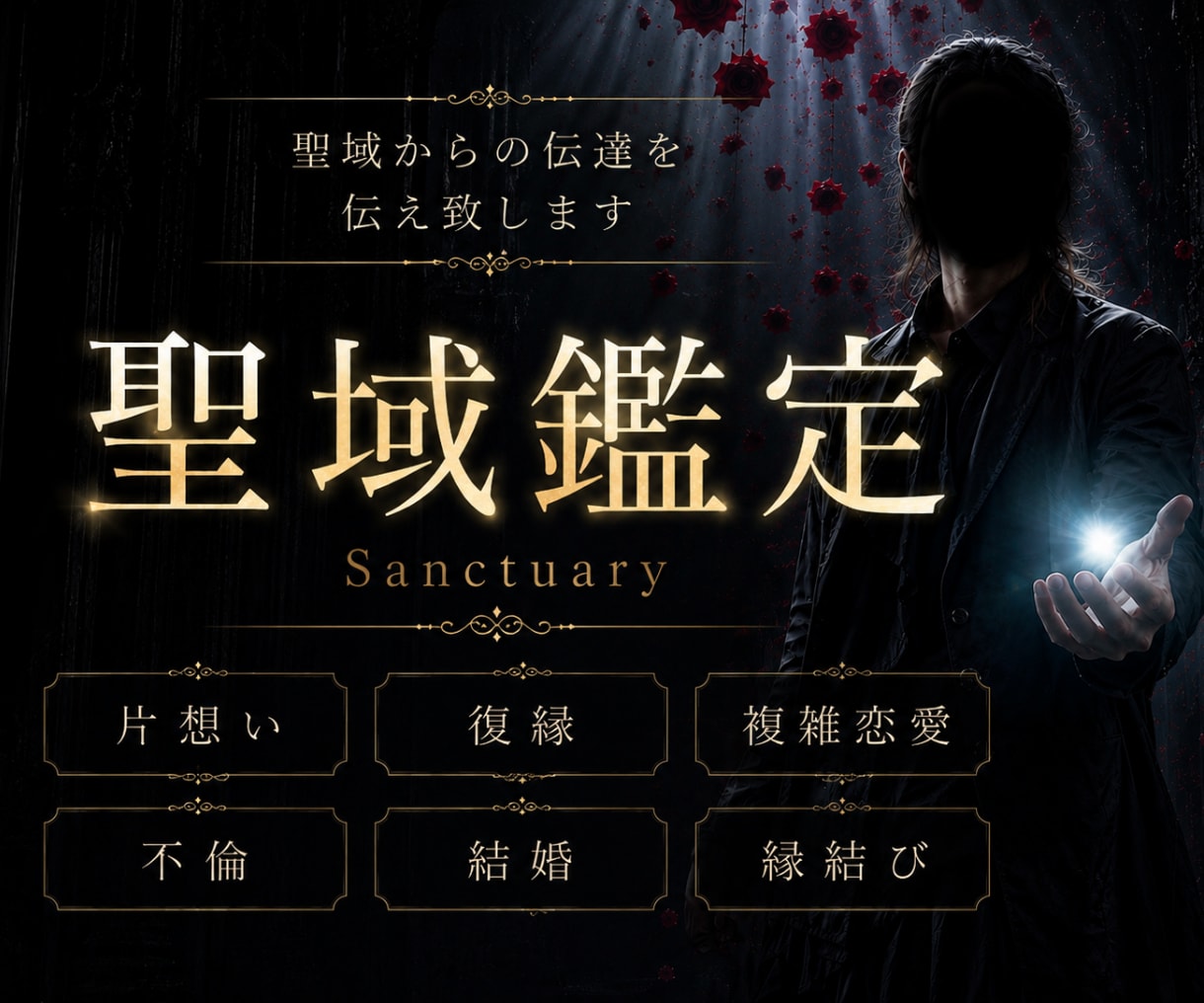 聖域白魔術で占う恋愛鑑定◆想い人との進展を視ます 聖域からの伝達であなたの望む幸せな未来へ イメージ1