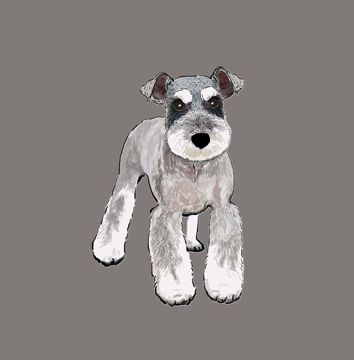 写真から犬の似顔絵を描きます お気に入りの表情の「ワンちゃんの写真」から似顔絵を描きます イメージ6