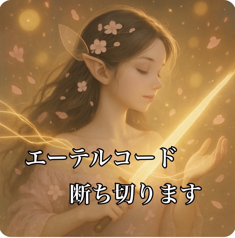 夢鎖エーテルコードカット★光の剣で断ち切ります 過去のつながりを、光でほどいて★恋と心の解放をあなたに イメージ1