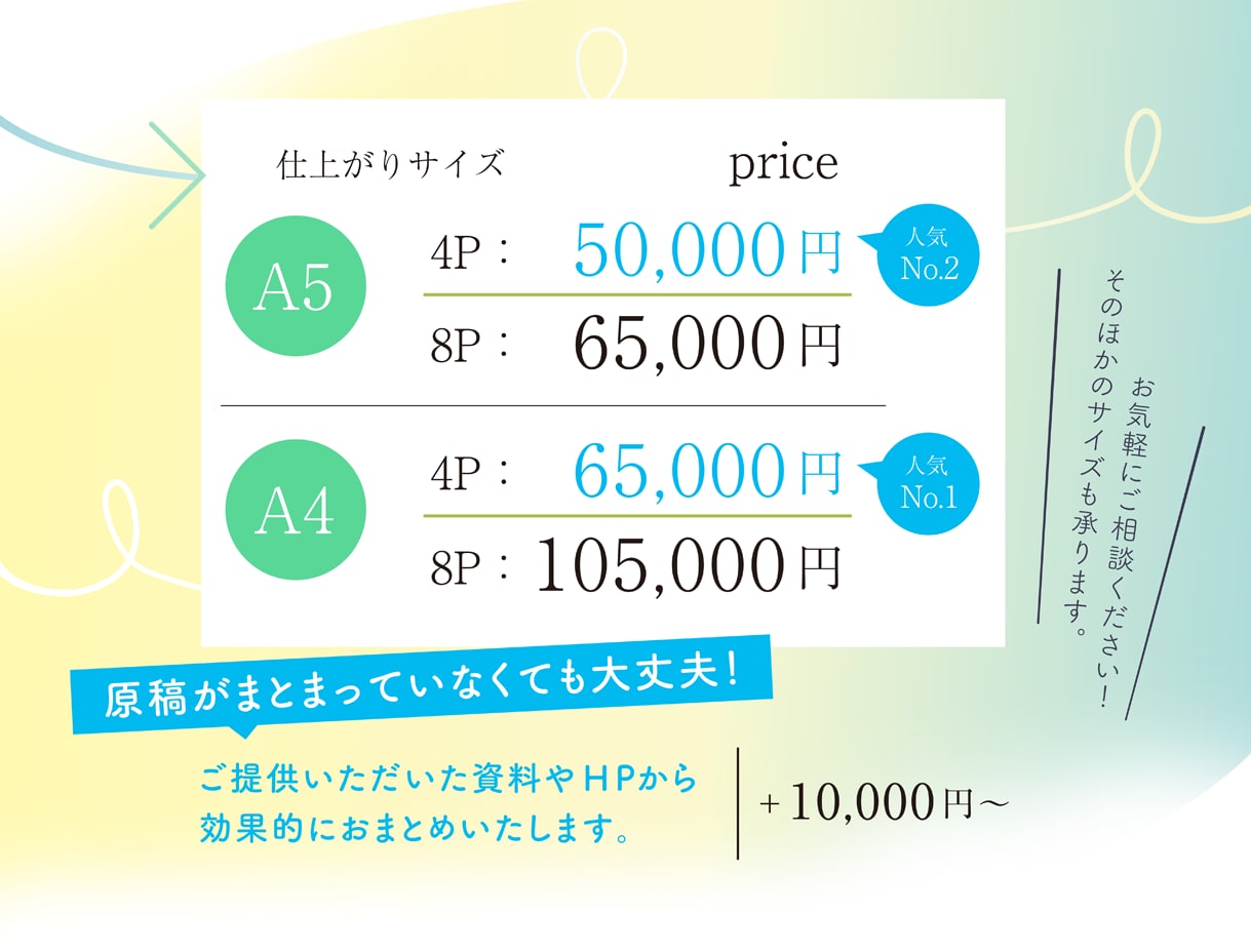 原稿お手伝いもOK！効果的なパンフレット作成します プロのデザイナーが、お客様の企業活動、カタチに致します！ イメージ2