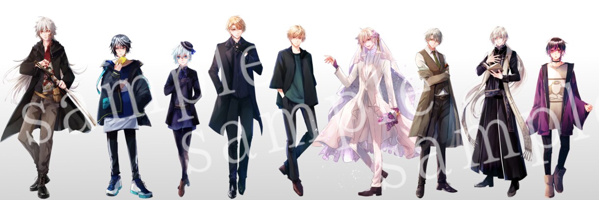 TRPG・立ち絵イラスト制作します オリジナルTRPG立ち絵やNPC立ち絵制作致します！ イメージ5