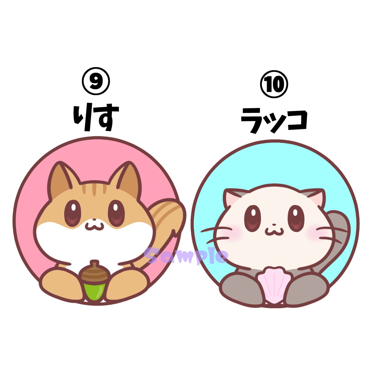 選べる♪ちょこっと飛び出す動物アイコン提供します SNSやブログなどに使える！ゆるかわ癒しの動物アイコン！ イメージ6