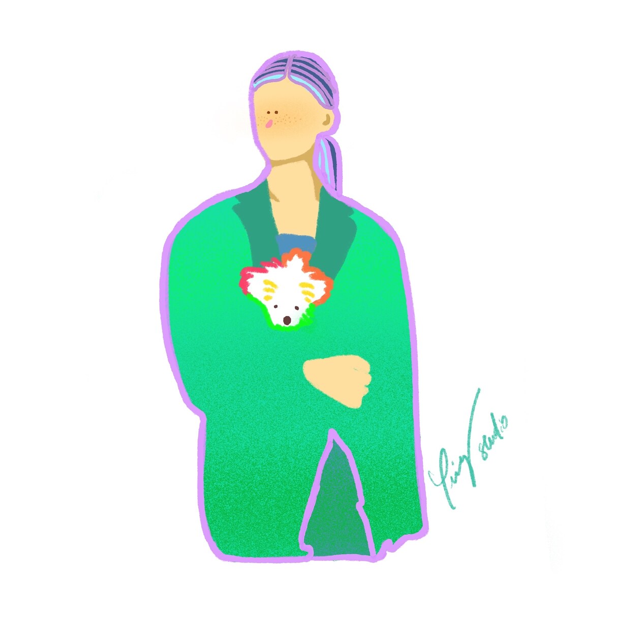 個性的で元気の出る色のイラスト描きます なんだか元気が出るイラスト！描いてます！ イメージ8