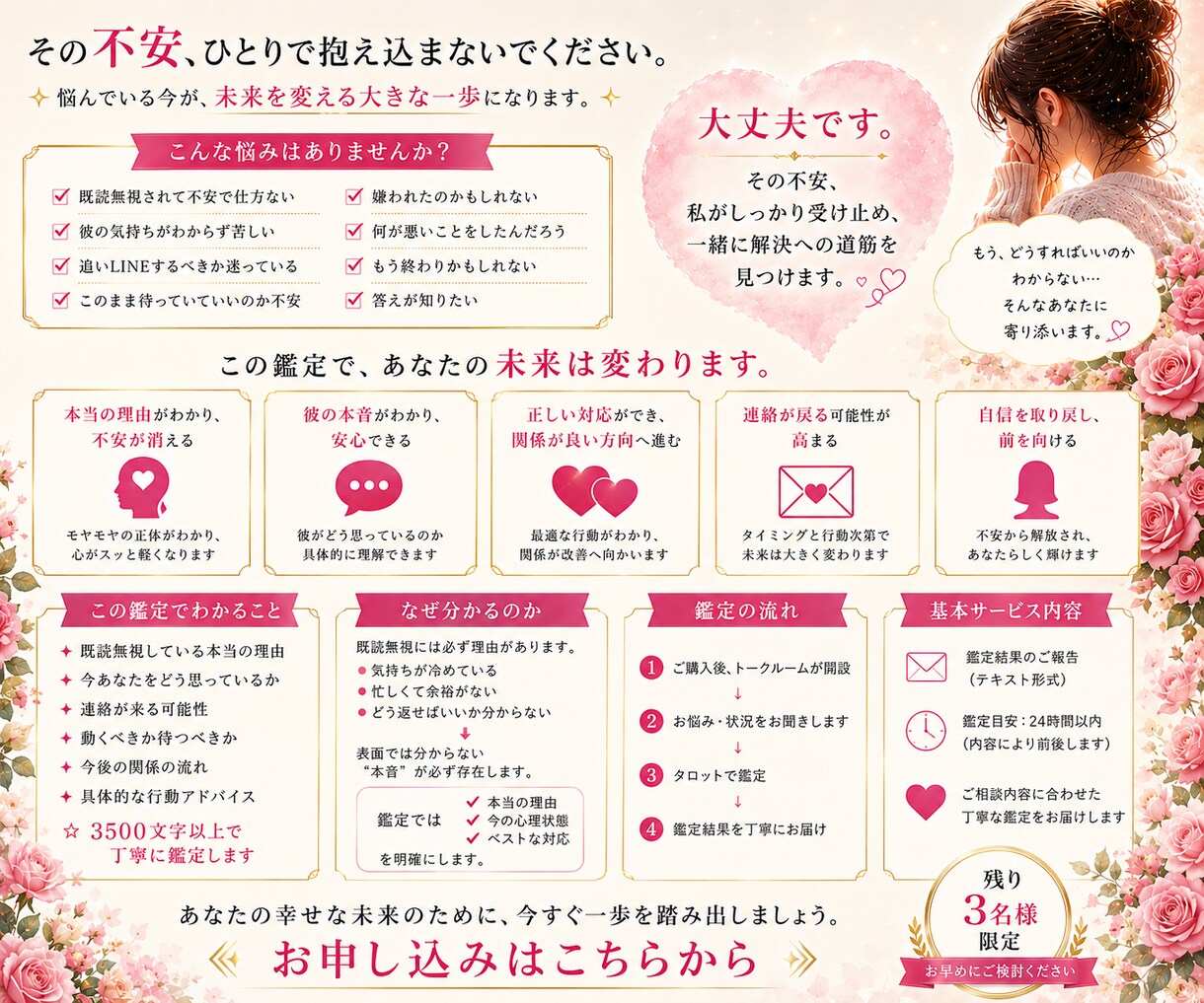 既読無視の彼の本音と今後鑑定します 無視の理由と連絡の可能性を明確に イメージ3