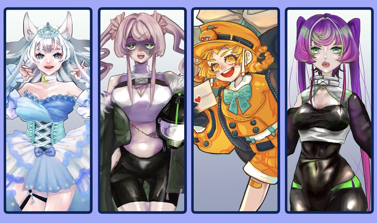 TRPG向け【新規限定】スターターパック描きます TRPG向けの立ち絵＋表情差分3種 イメージ3
