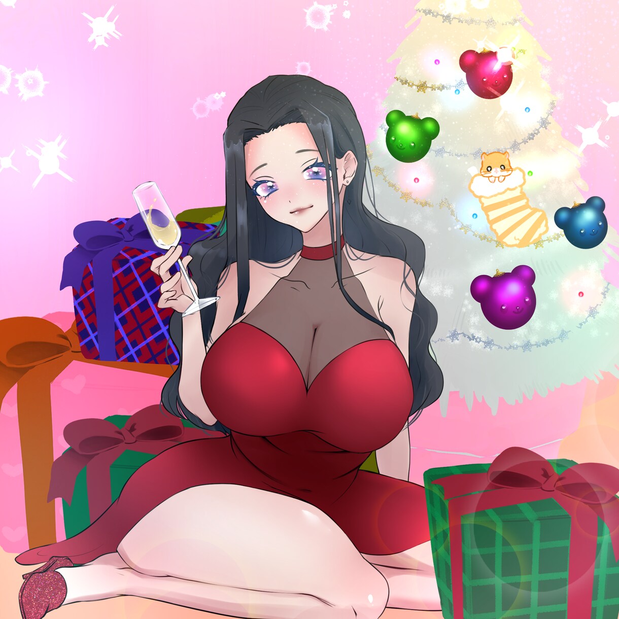 クリスマスカスタム背景イラスト描きます クリスマスに使える！背景付きイラスト描きます！ イメージ2