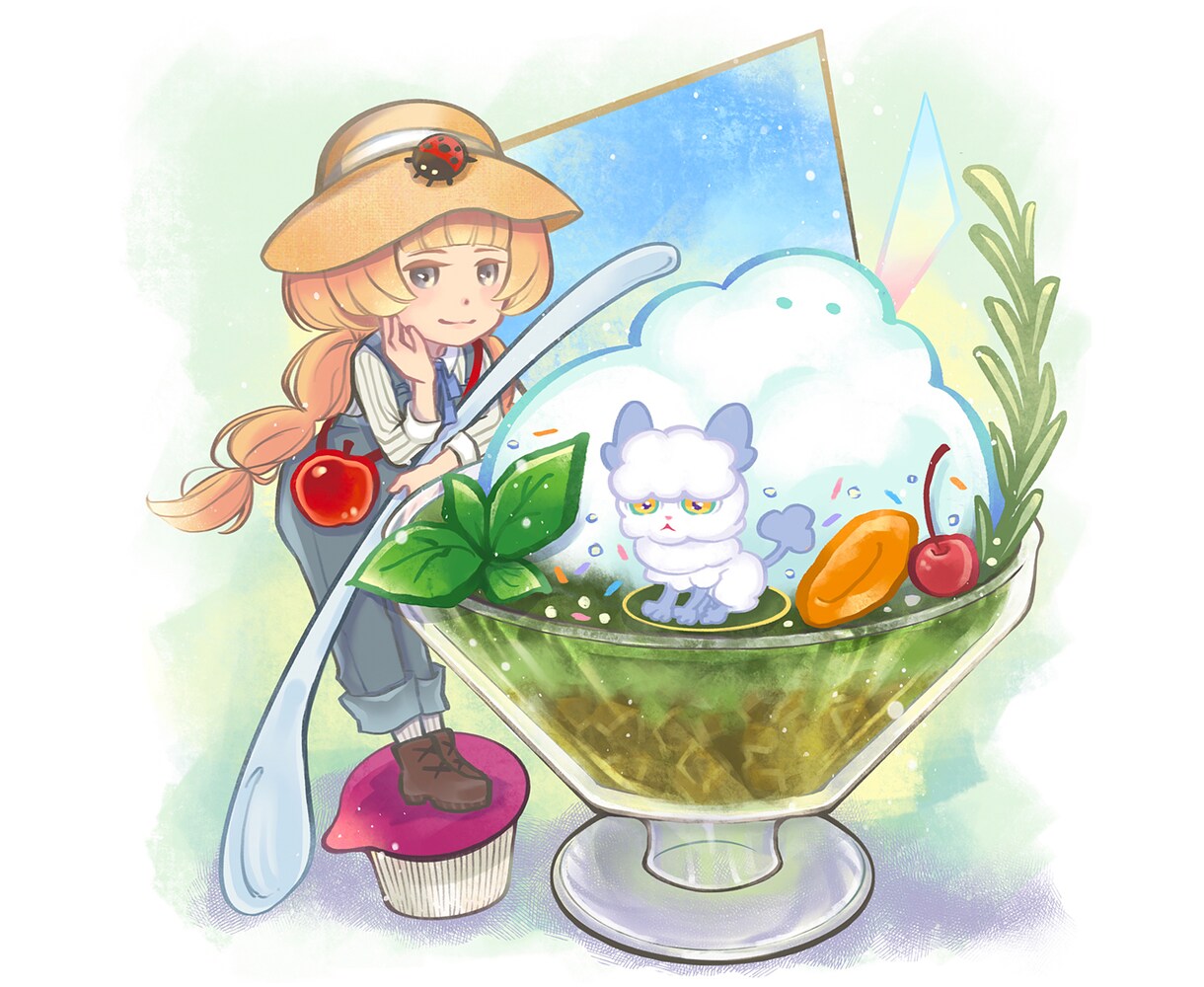 ちまっと！かわいいデフォルメ風イラスト描きます 商用可◎似顔絵も描けます！SNSアイコンや配信用カットにも イメージ5