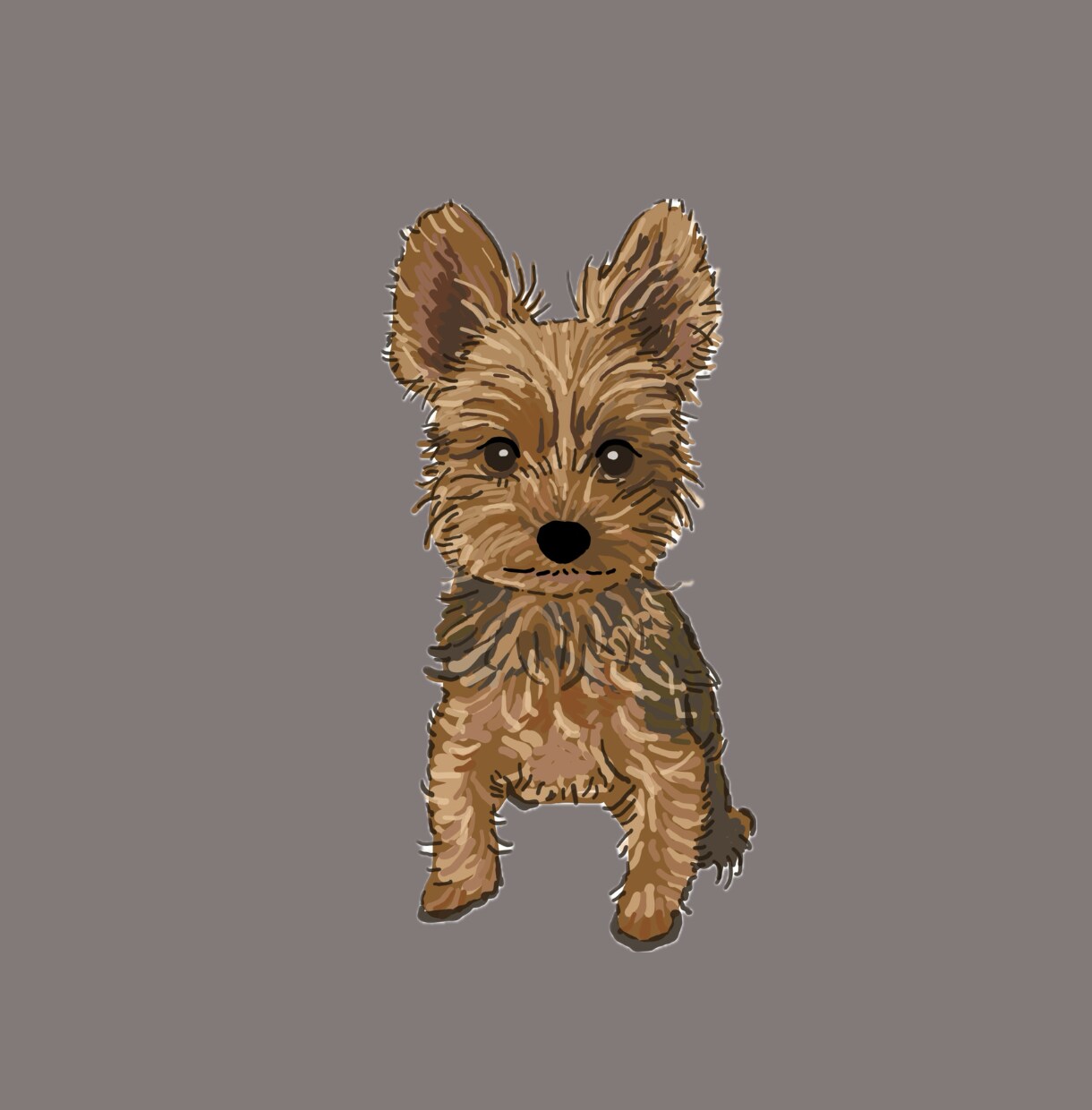 写真から犬の似顔絵を描きます お気に入りの表情の「ワンちゃんの写真」から似顔絵を描きます イメージ9