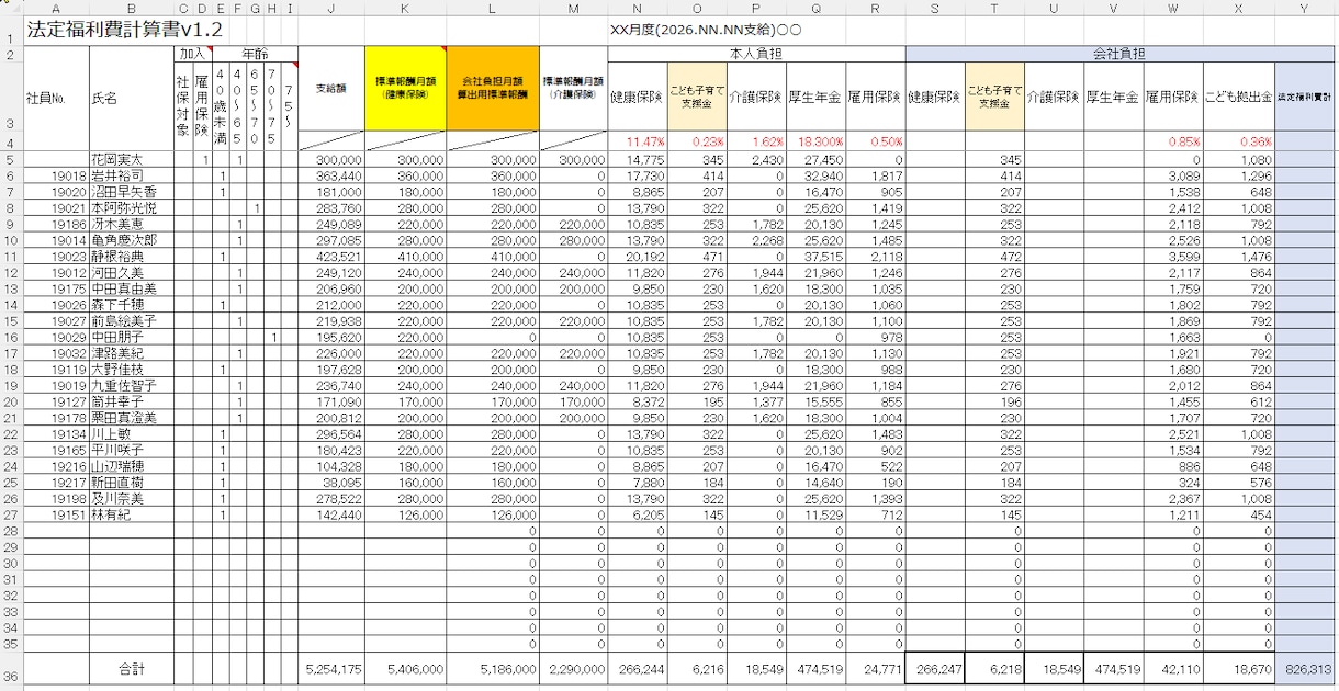 処遇改善加算手当を賞与で支給する方法を販売します テンプレートは全てを含んだパッケージ商品です。 イメージ9