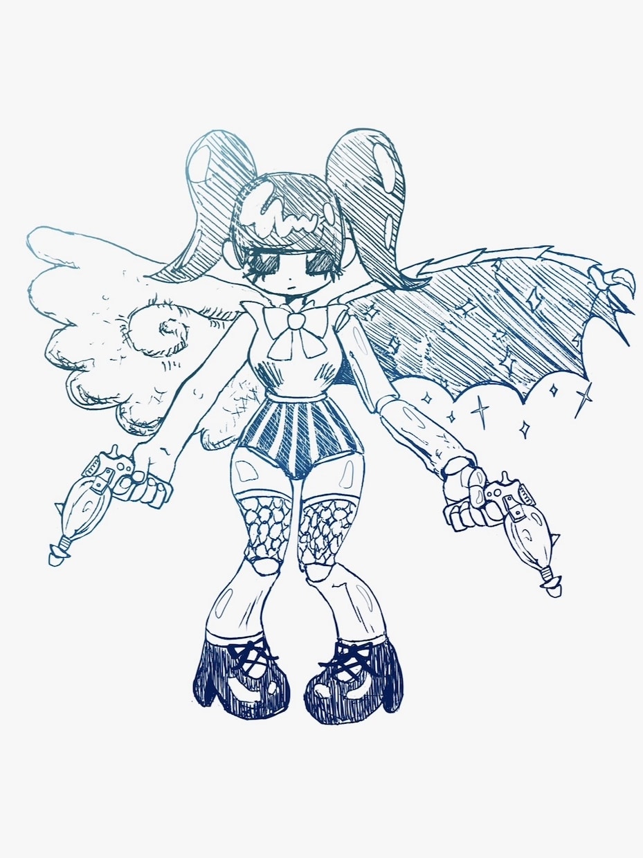 最短3日＊異形系少女のイラストを制作します 異形系少女の唯一無二のキャラクターを制作します！ イメージ4