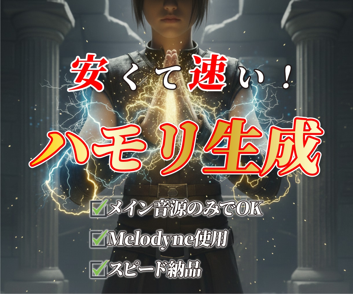 最短当日！メインボーカルからハモリパートを作ります ハモリのメロディが分からなくても最適なラインを作成します イメージ1