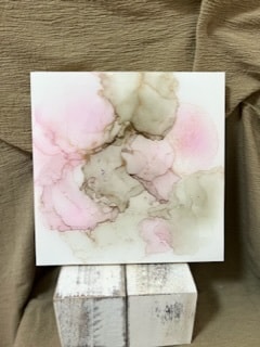 アルコールインクアートのパネル作成します♪ます 24×24の木製パネルになります。 イメージ2