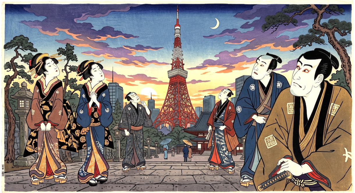 商用OK！本物浮世絵コラージュ・デザイン制作ます 本物浮世絵をカスタマイズ！デザイン制作【実績500社以上】 イメージ5