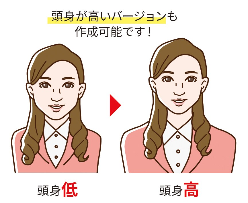 シンプル似顔絵作成します SNSや名刺、印刷物に使いやすい！ イメージ2