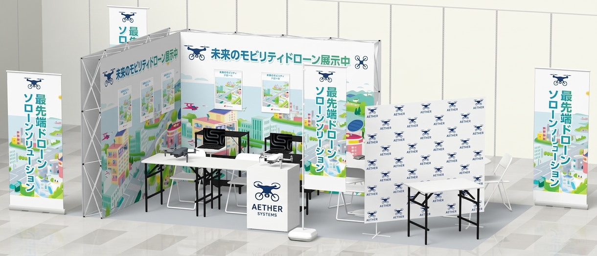 店舗・ブース・催事の3D空間パース制作します 小間規定・施設レギュレーション準拠！コンペ・出店計画を可視化 イメージ6
