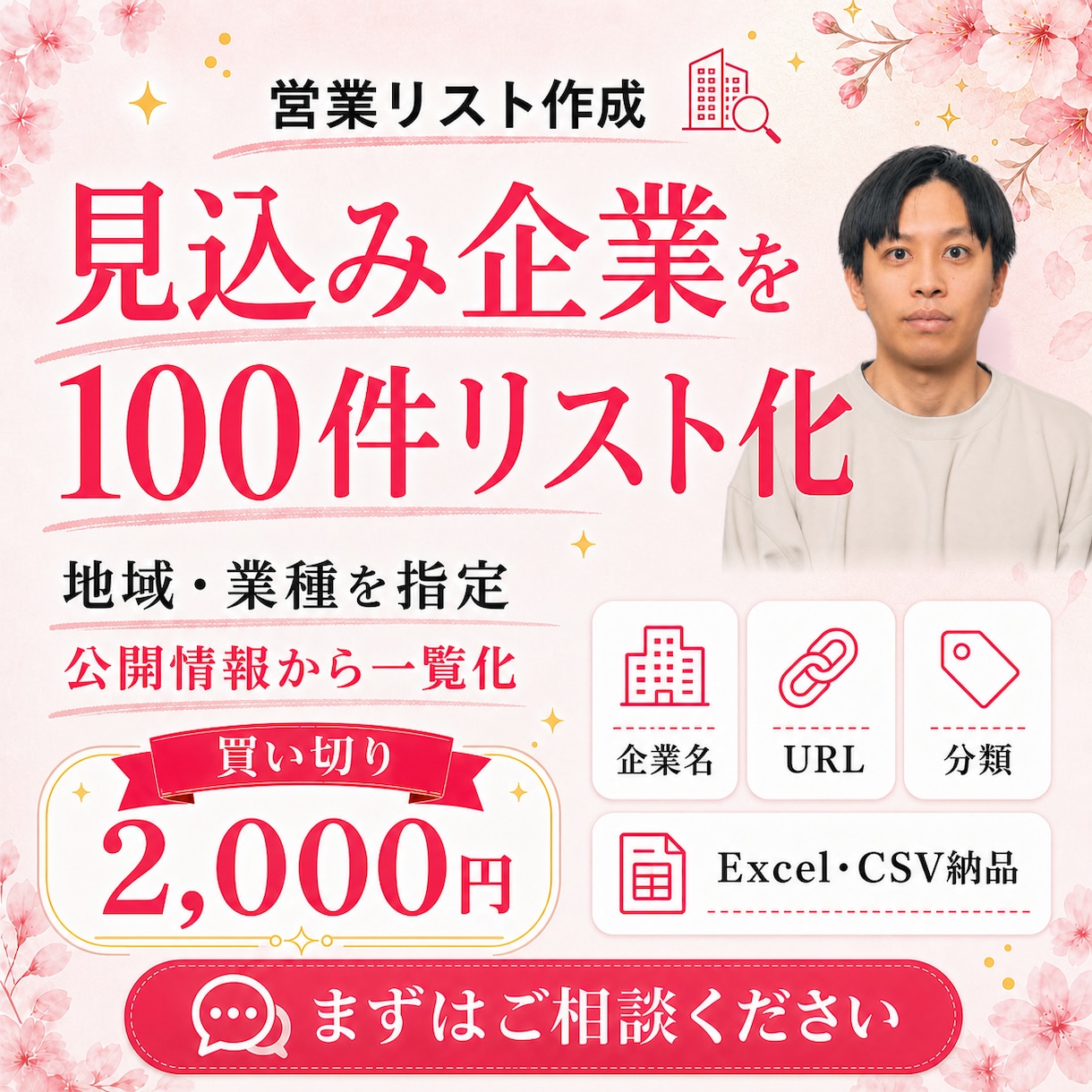 営業に使える企業・店舗リストを作成します 地域・業種を指定してすぐ使える一覧で納品 イメージ1