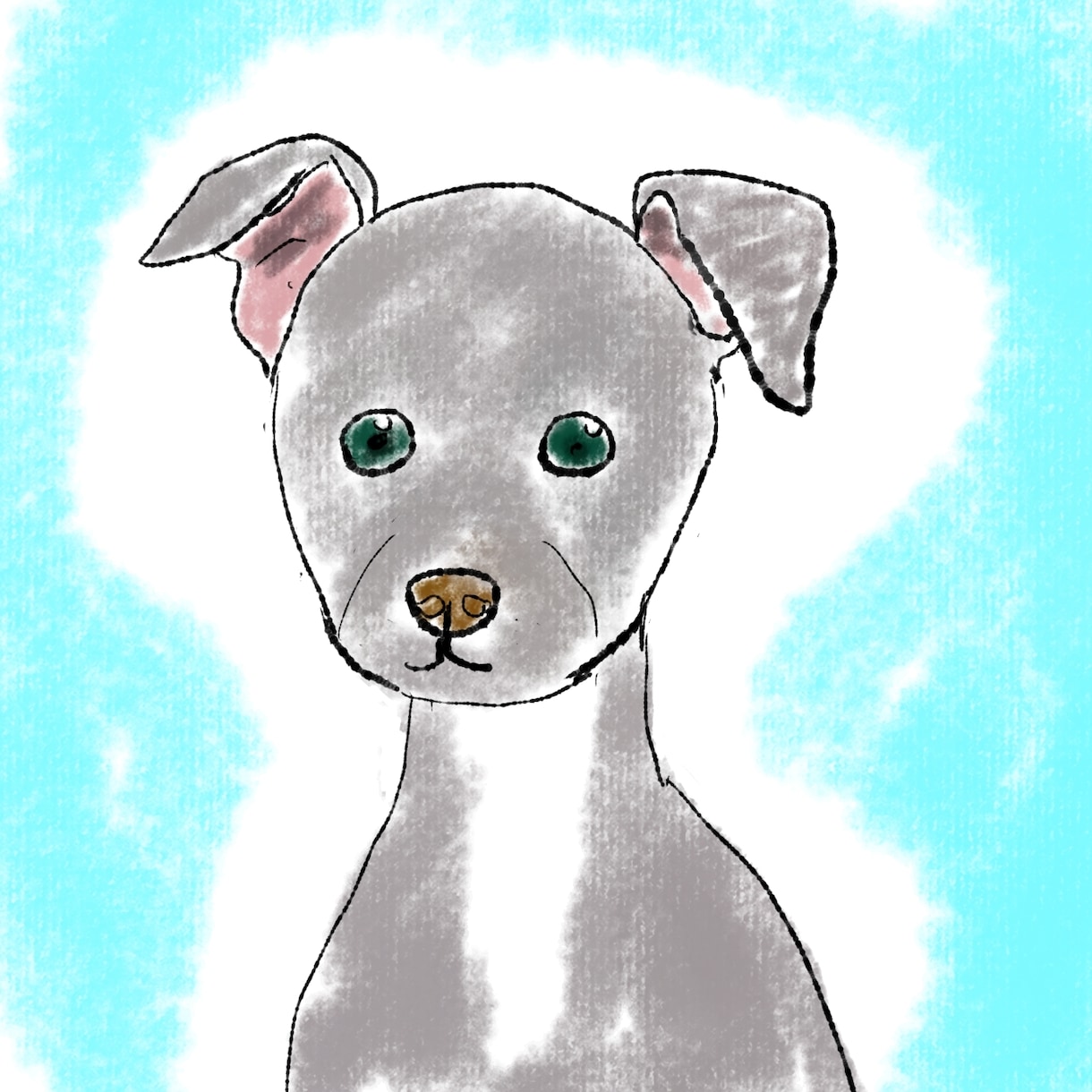 ゆるくて可愛いワンちゃんイラスト描きます ゆるくて優しいタッチの手描きデジタルイラストです イメージ2