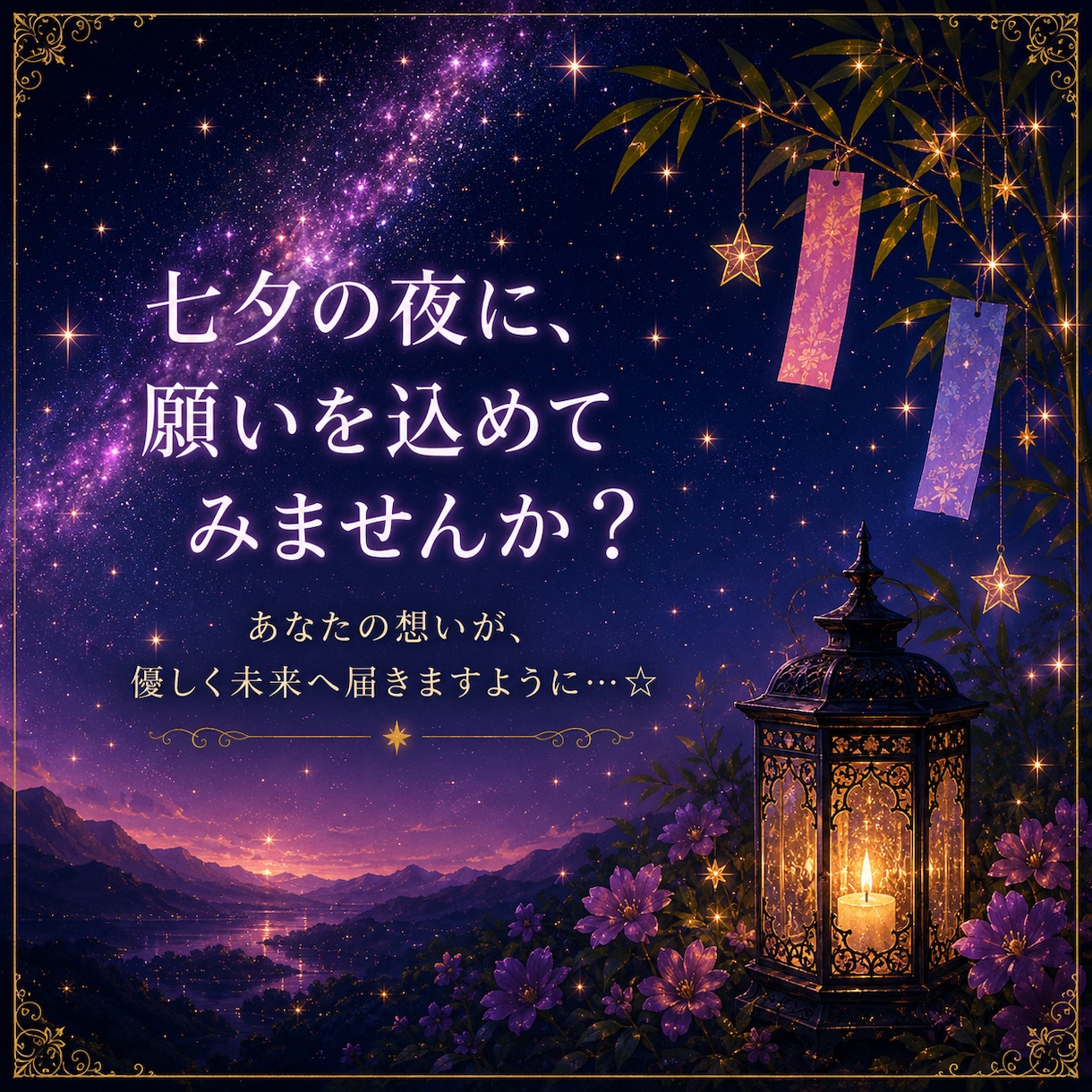 七夕恋愛成就タロットで願いを後押しします 七夕に願いを込めてみませんか？ イメージ10