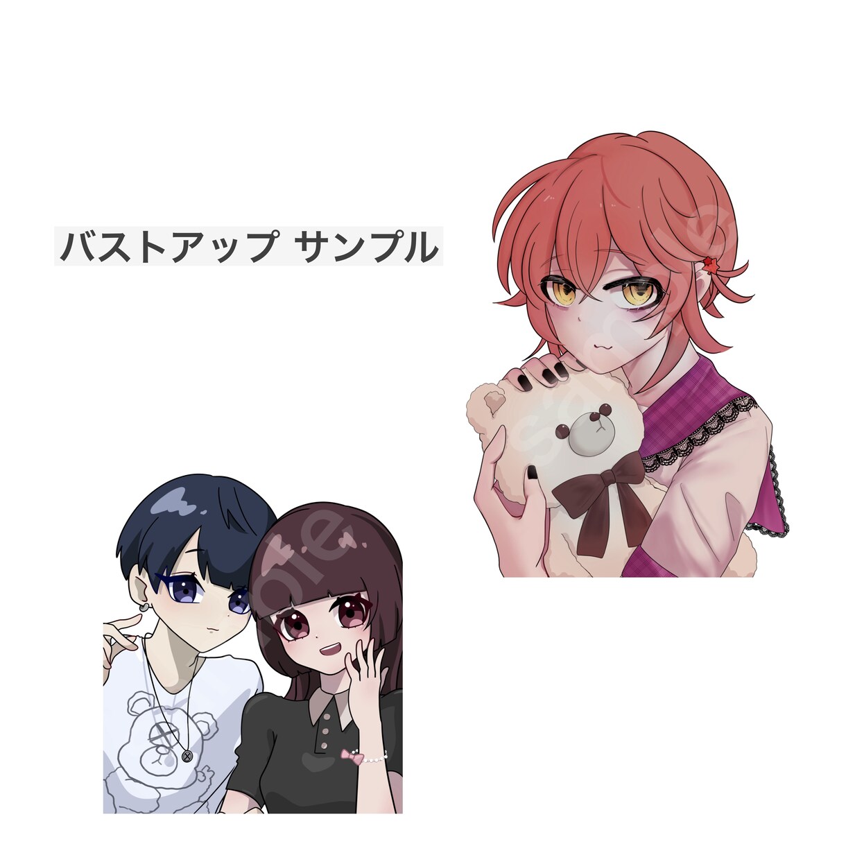 SNS用アイコン等かわいく描きます かわいいイラスト描かせてください‪♡゛ イメージ2