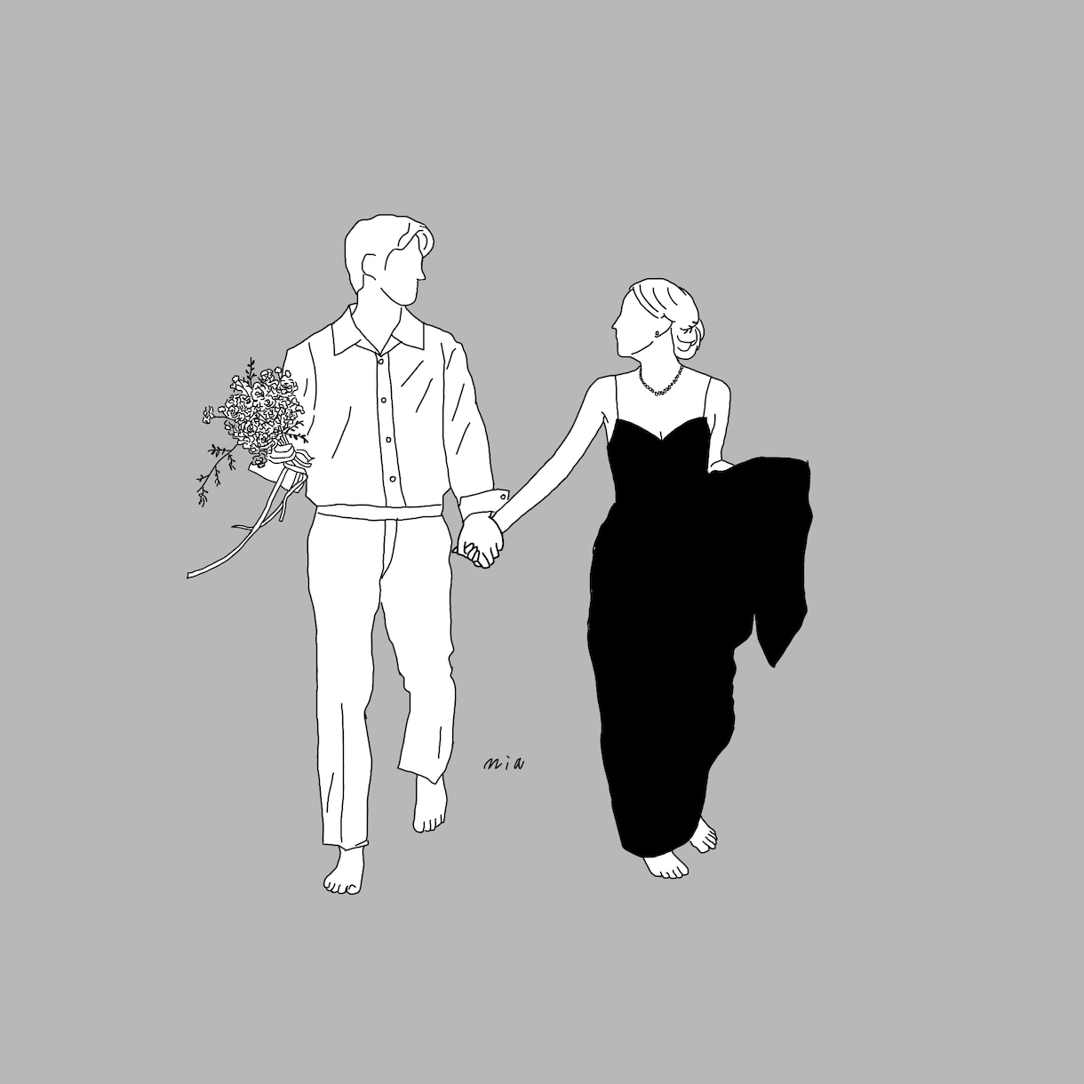 世界で1つだけ♡ウェディングイラスト描きます 人生で1番、最高に幸せな瞬間をイラストにします♡ イメージ3