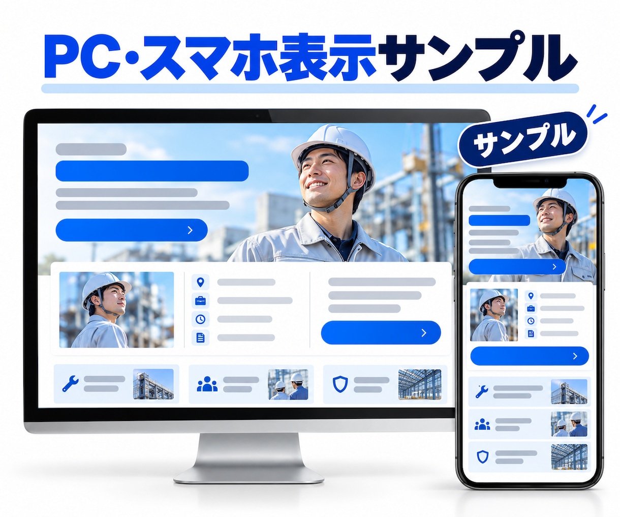 求人メディアと連携できる採用LPを制作します 1分野に絞って仕事内容と応募特典を伝えます イメージ4