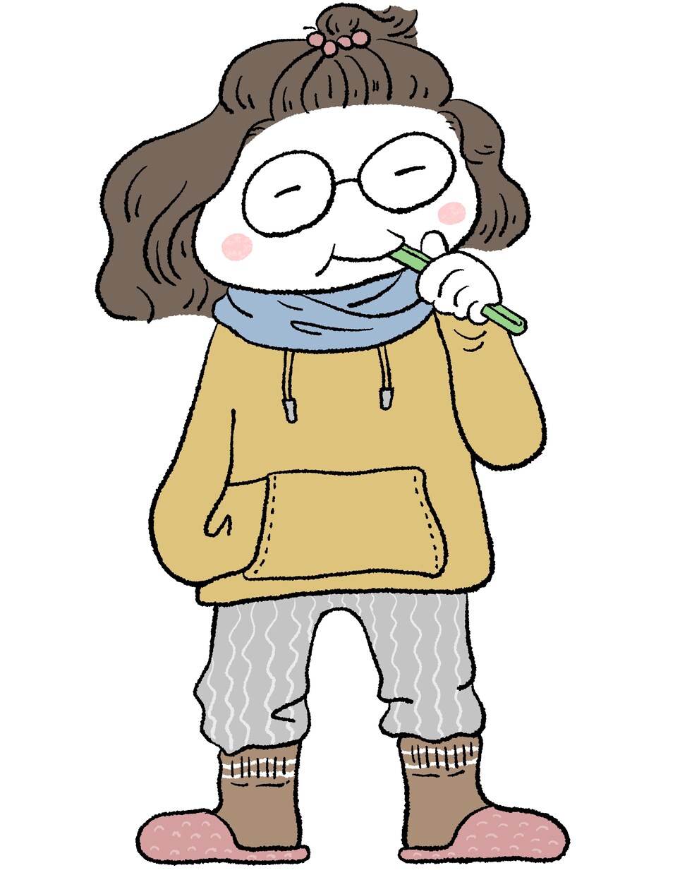 ポストカードサイズ！かわいい人物画描きます おしゃれでほっこり！プレゼントカードに♪ イメージ3