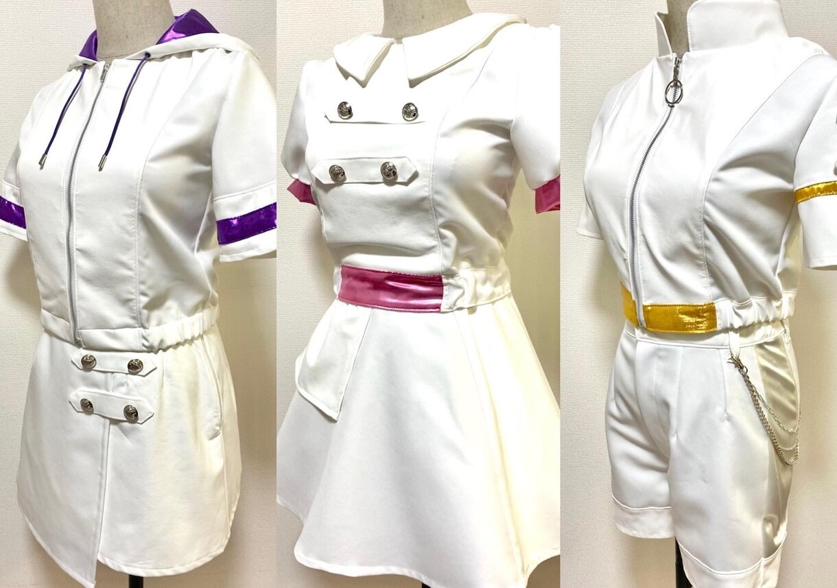 カワイイ系もカッコイイ系も！ステージ衣装製作します アイドルやコンカフェなどオリジナル衣装製作承ります イメージ8