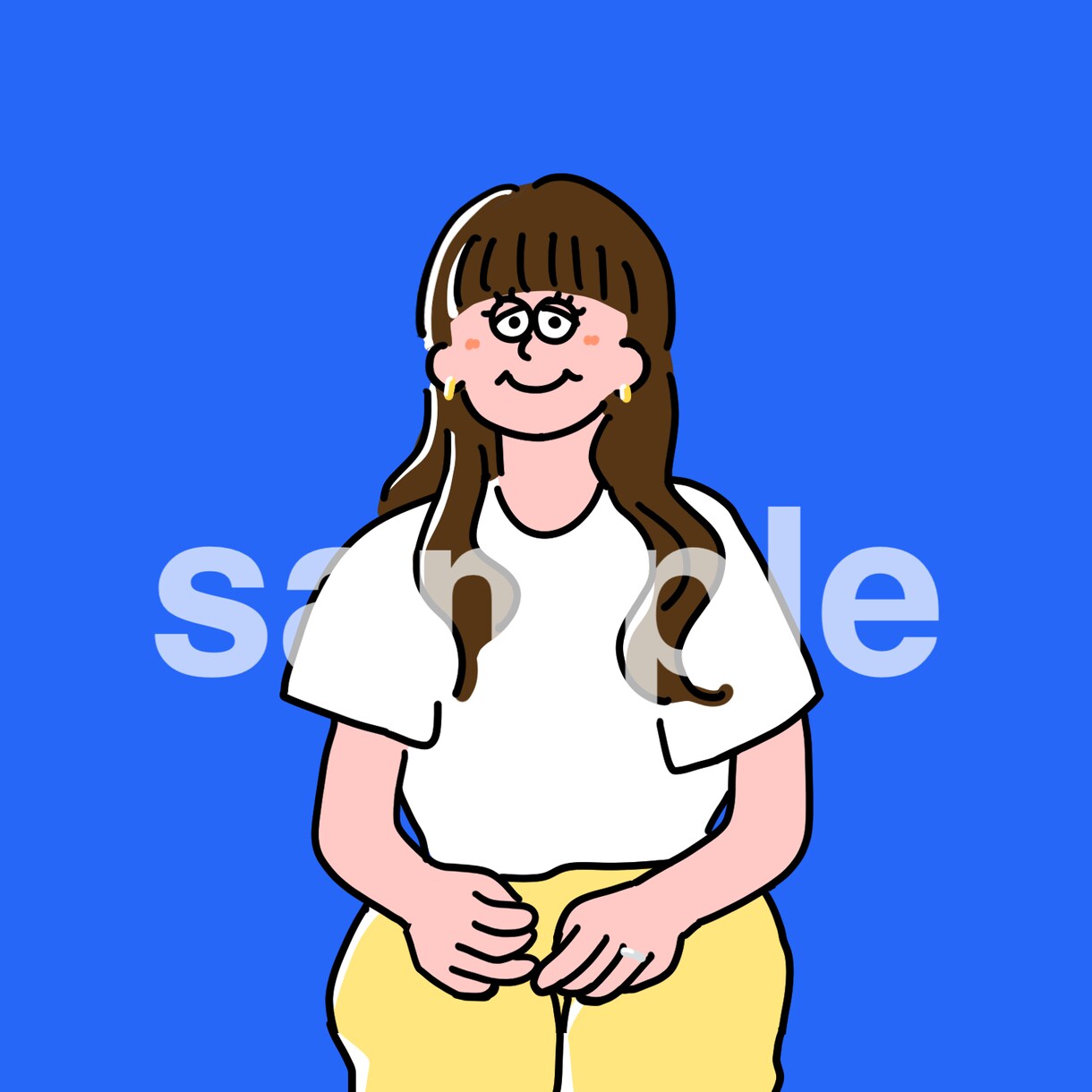 シンプル+オシャレ+個性的イラスト描きます アイコン/ヘッダー/ブログなど！商用利用も◎ イメージ5