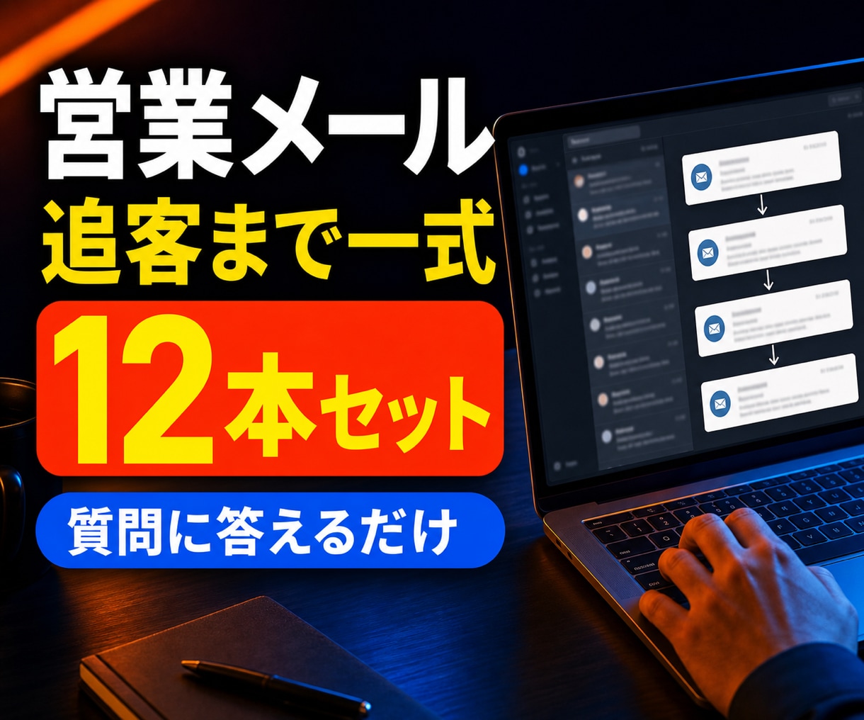 営業メールと追客文を12本まとめて作成します 初回連絡から再提案まで迷わない営業文面一式 イメージ1