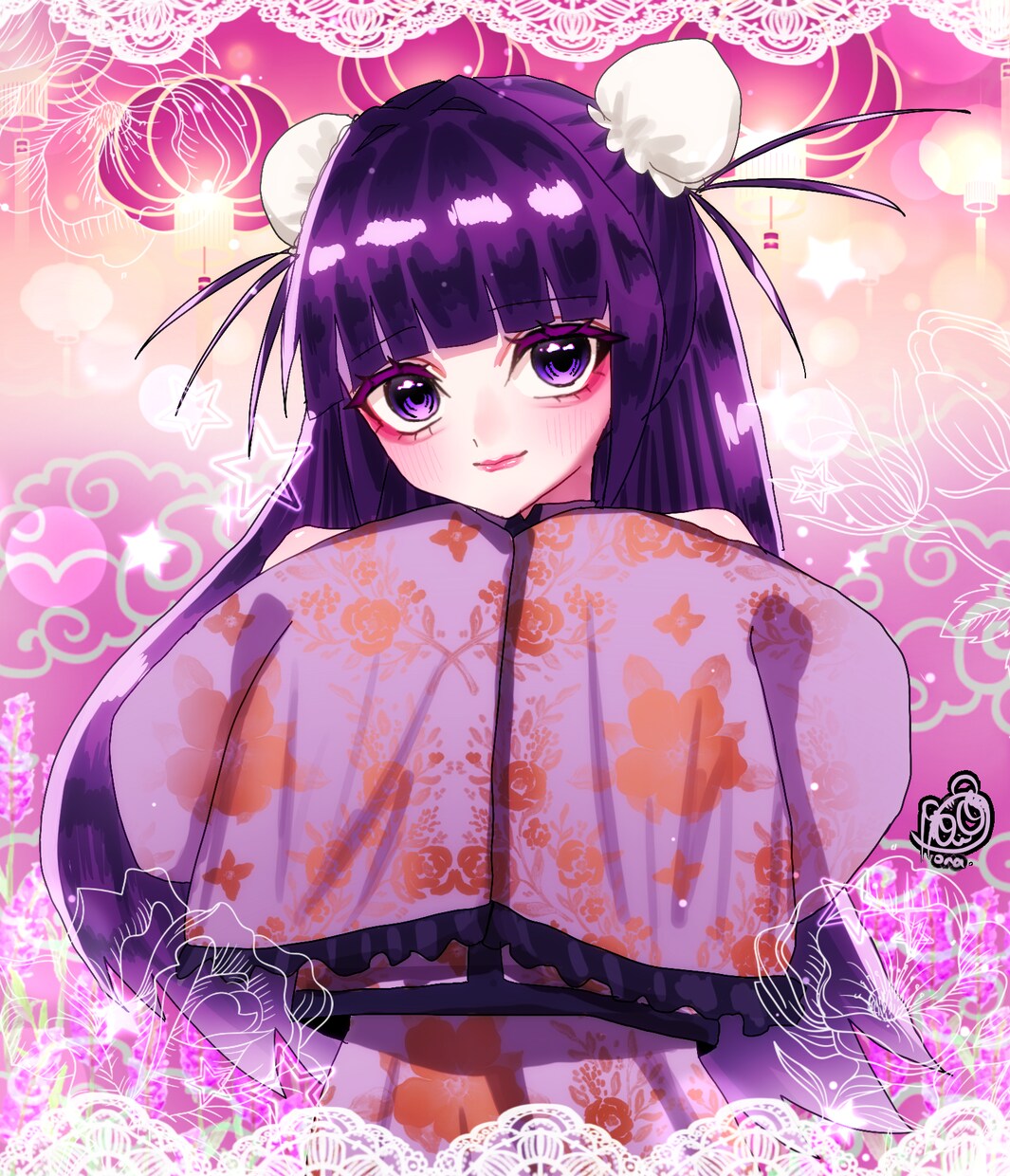 SNSアイコン・1枚絵描きます 可愛くて華やかなイラストを制作いたします！ イメージ4