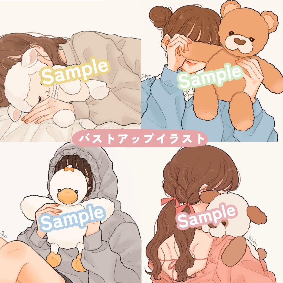 アイドルのようなふわふわ可愛いイラスト描きます SNSアイコンイラストも承りますᕦ(ò_óˇ)ᕤ イメージ6