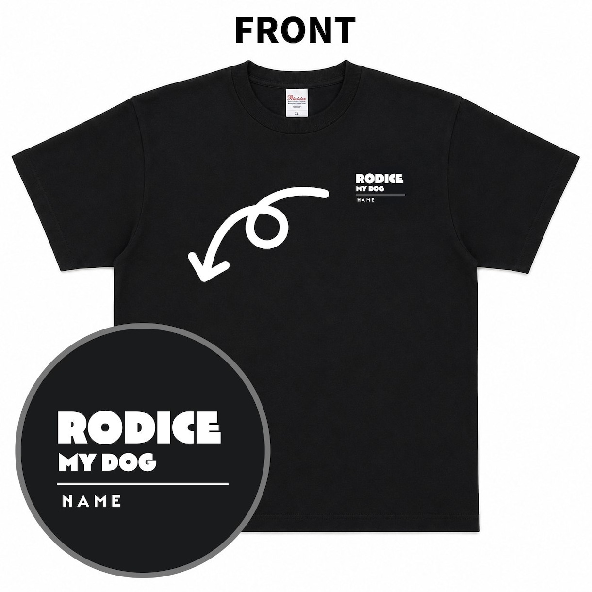 ペットオーダーメイドTシャツ(ロングあり)作ります RODICE PET ART　イラストからTシャツを作ります イメージ6