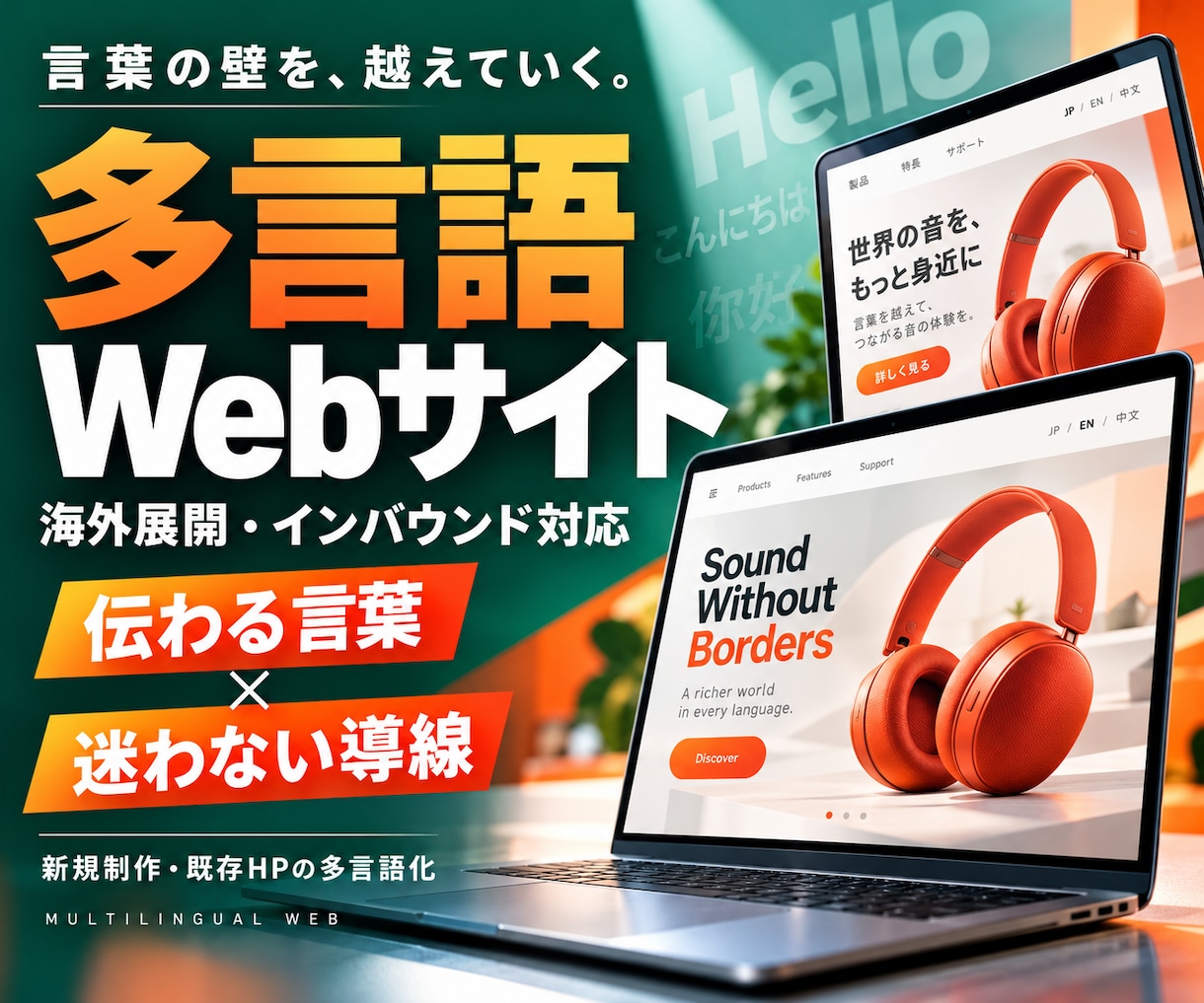 外国人に伝わる多言語Webサイトを作成します 海外展開・インバウンド対応｜既存HPの多言語化もOK イメージ1