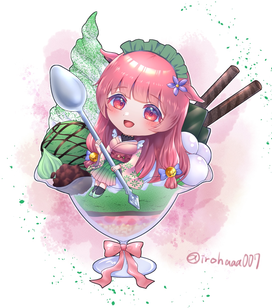 可愛いミニキャラ描きます うるっと瞳の可愛いミニキャラ！グッズ用、動画用イラスト等に イメージ3