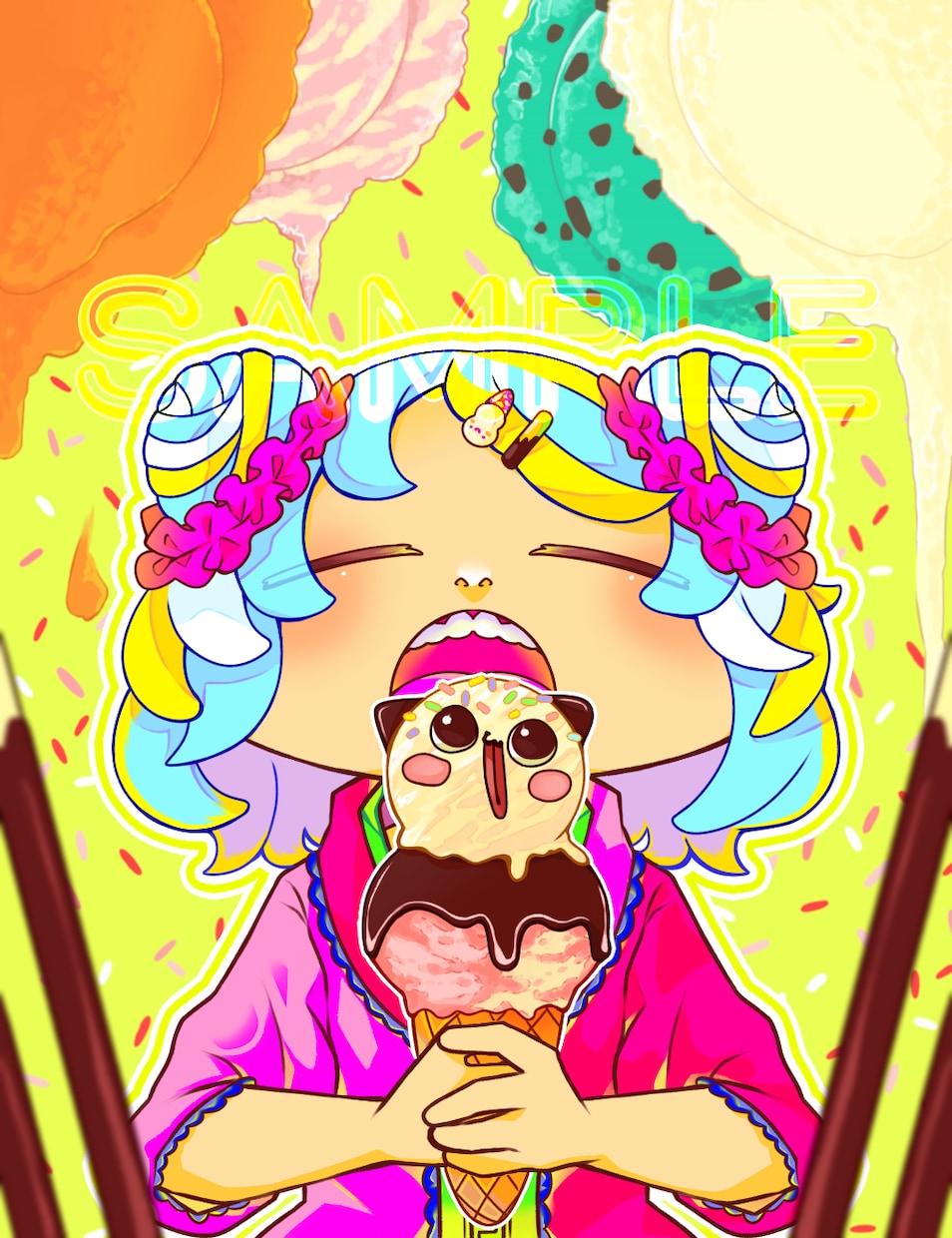 メルヘン、ダークにポップどんな世界観も描きます 個性的なデフォルメイラストを描いていきます！ イメージ4