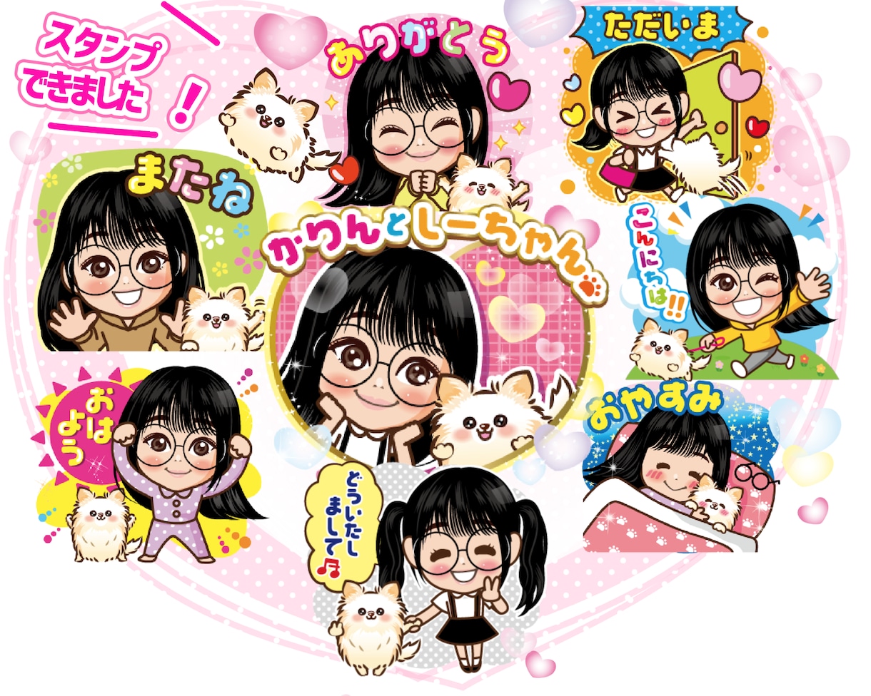 ビジネスにも！似顔絵LINEスタンプ作成します 版権お渡し！似顔絵のLINEスタンプを作成します♩ イメージ6