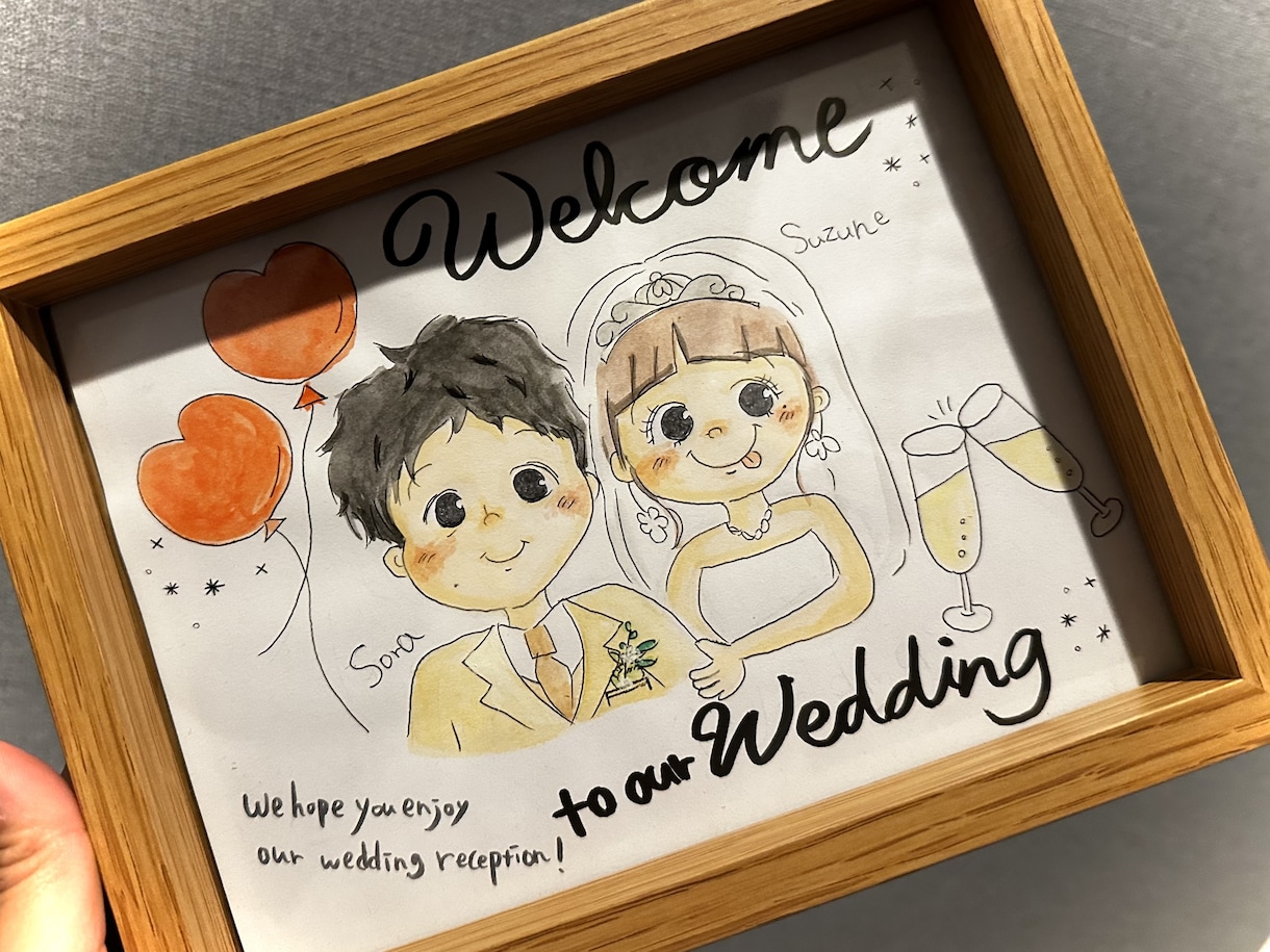 思わず笑顔になっちゃう可愛い似顔絵描きます 自宅で手形、足形を入れられるようなスペースも設けます★ イメージ7