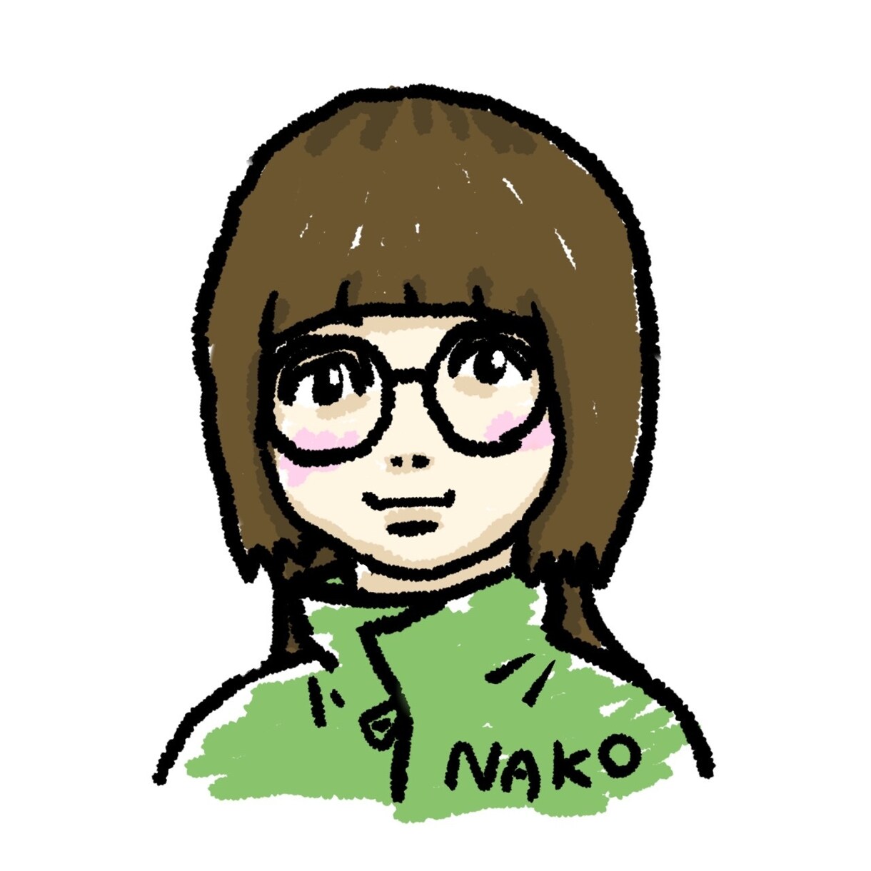 アイコン用の似顔絵を描きます シンプルで柔らかいタッチの似顔絵を作成します！ イメージ2