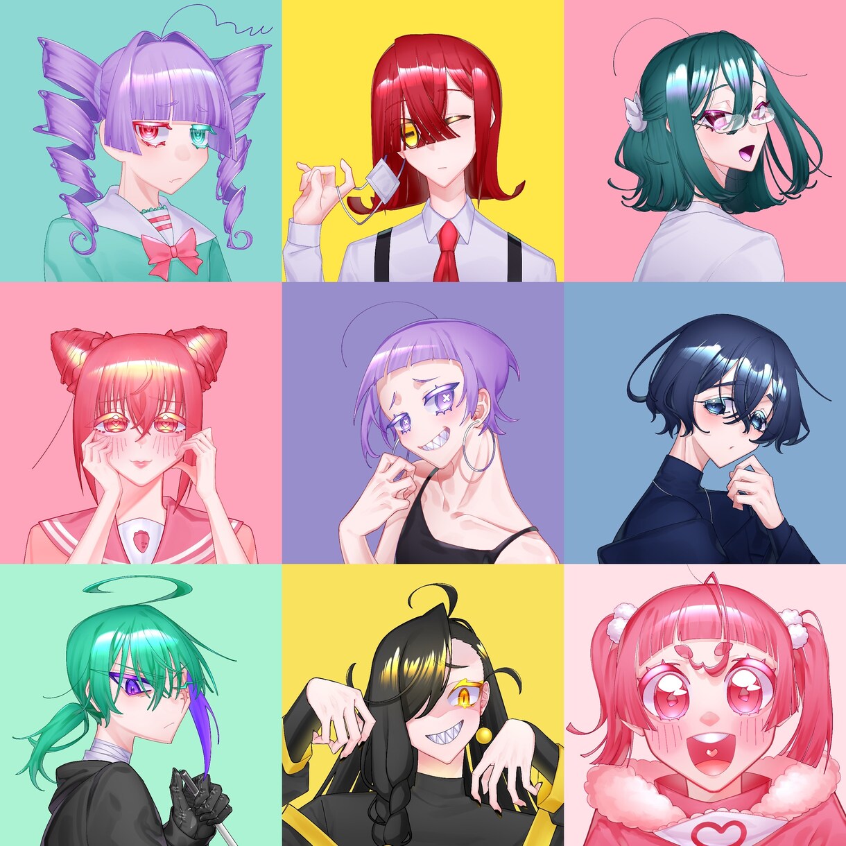カラフル！キャンディポップなアイコン描きます ツヤのある塗りでパステルからビビットまで使えます◎ イメージ2
