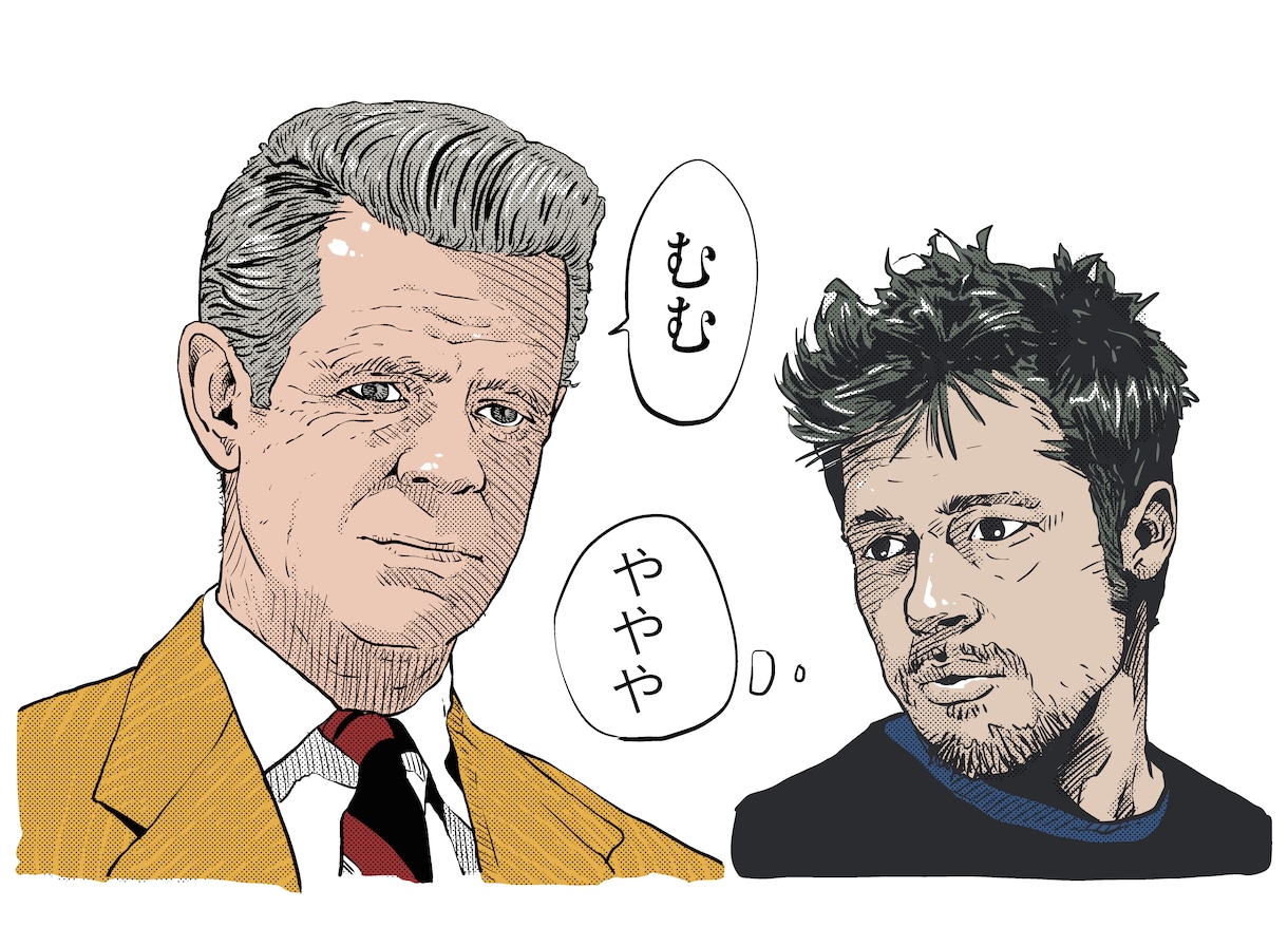マンガ風似顔絵(モノクロ＋カラー)描きます アイコン、プレゼントや年賀状、ウェルカムボードに イメージ2