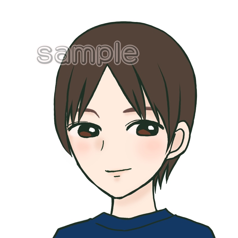 デフォルメ◎似顔絵アイコンお描きします 男性にもおすすめ○シンプルで親しみやすい絵柄です イメージ6