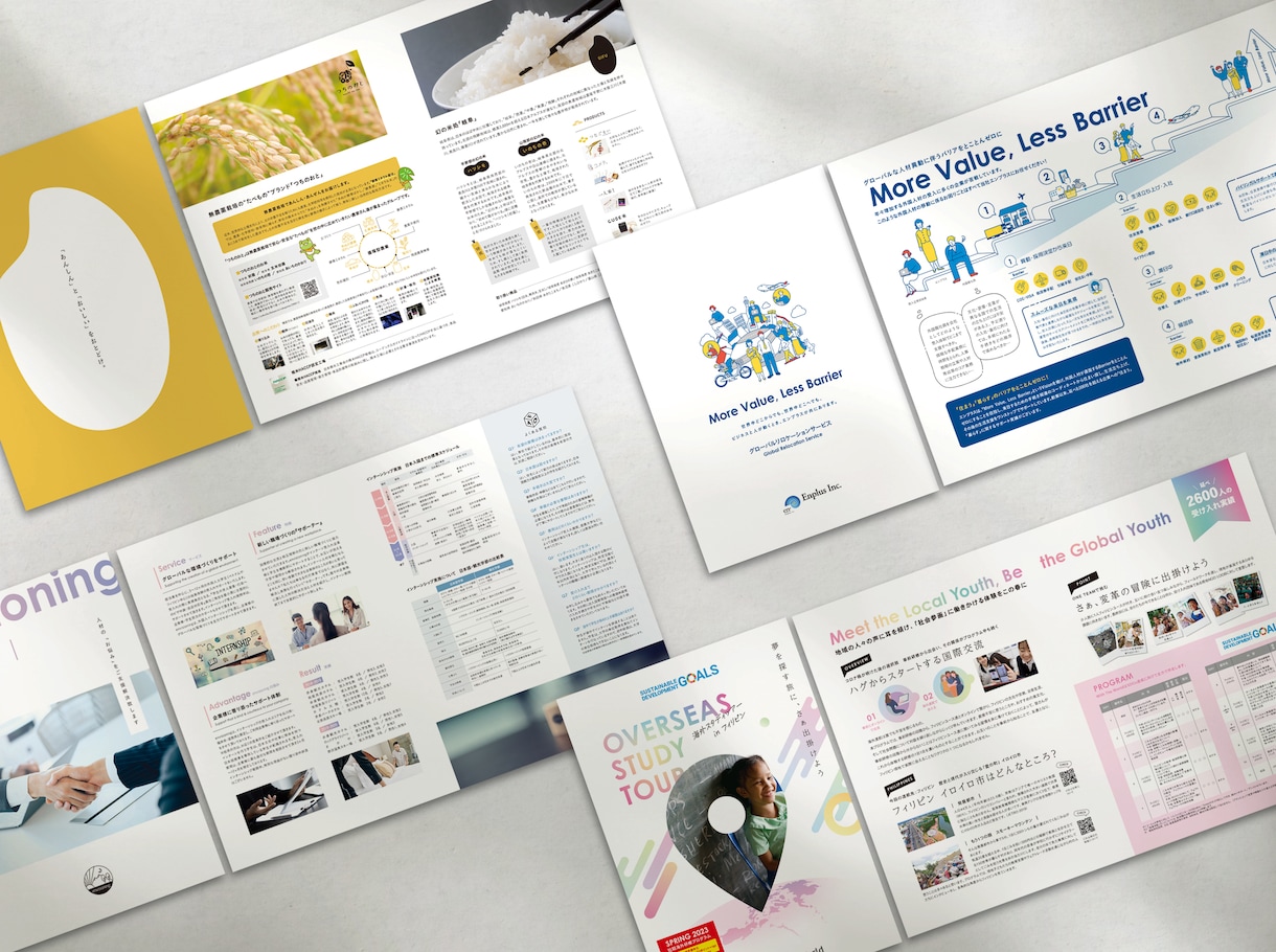 修正無制限セット価格！プロのデザイナーが制作します 会社案内やパンフレットをオシャレでハイクオリティなデザインに イメージ9