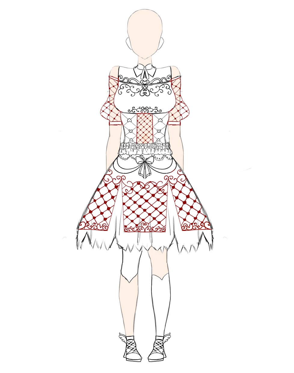 イラスト等で使えるような衣装をデザイン致します 「キャラクターは描けるけど衣装までは描けない方へ！」 イメージ5
