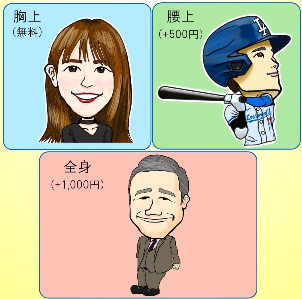 2～3頭身！プチかわいいデフォルメ似顔絵描きます SNSや友人へのプレゼント、ビジネス場面にも最適！ イメージ4