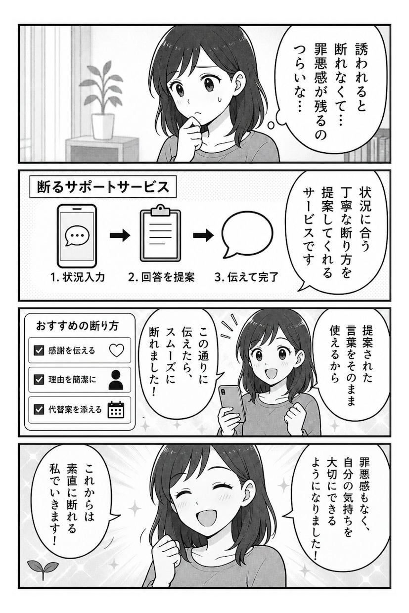 断れず抱え込む悩みを5枚のPDFで整理します 相談相手にも気を遣う方へ。責任の境界線を図解します イメージ1